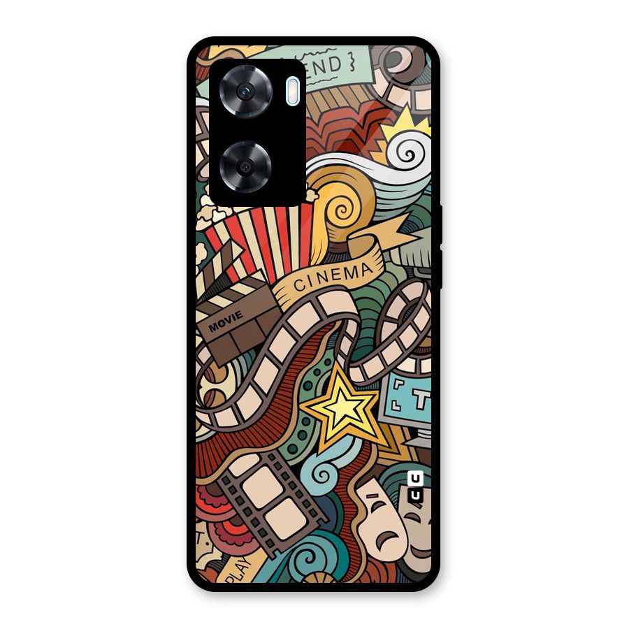 Cinematic Design Glass Back Case for Oppo A77