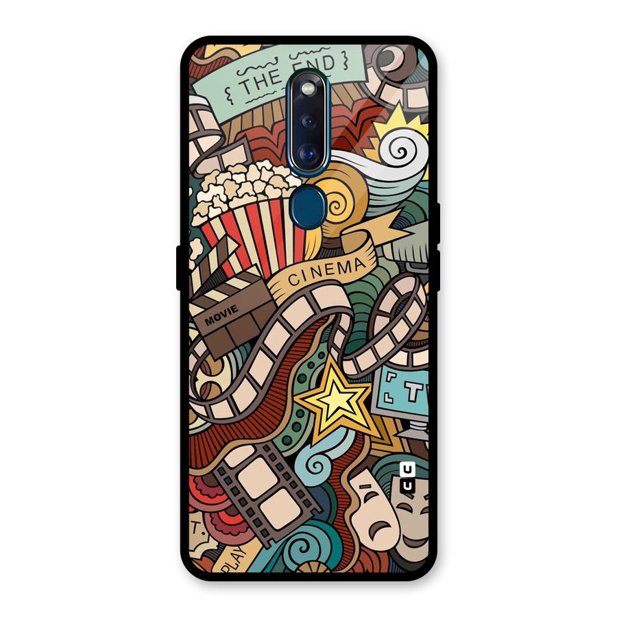 Cinematic Design Glass Back Case for Oppo F11 Pro