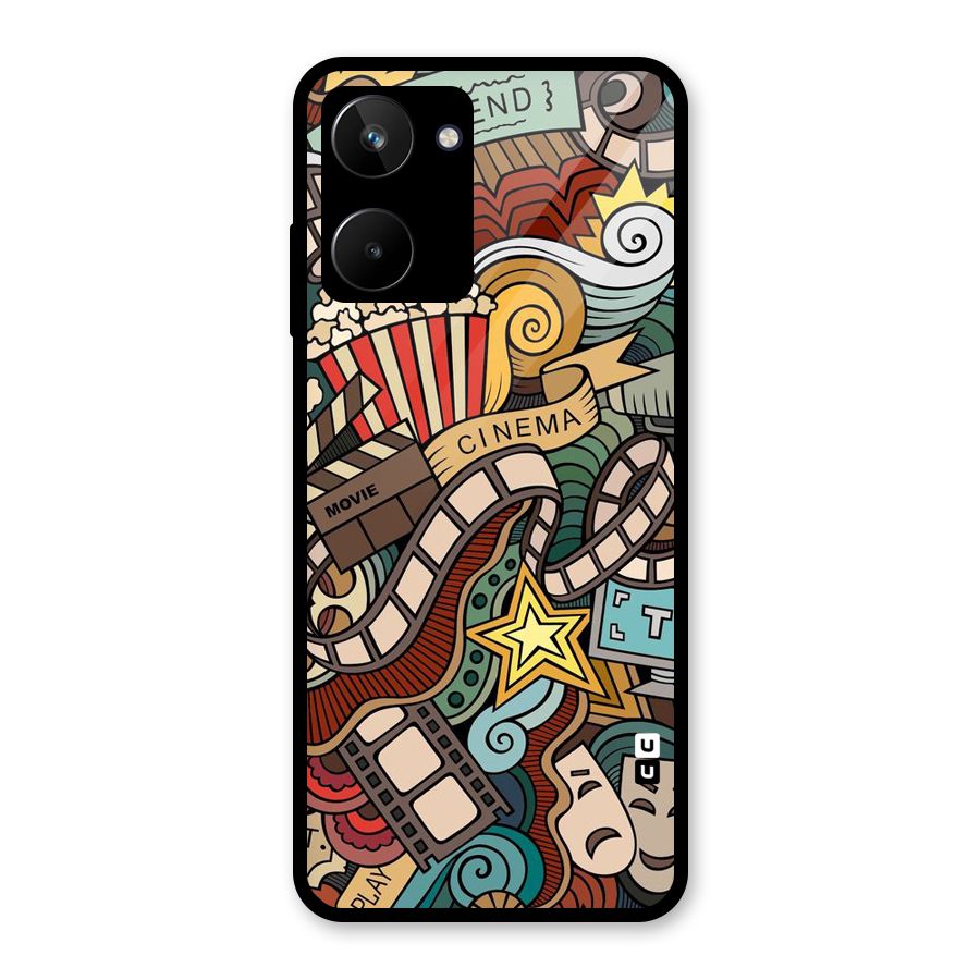 Cinematic Design Glass Back Case for Realme 10
