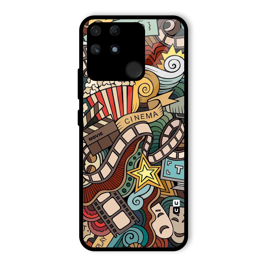 Cinematic Design Glass Back Case for Realme Narzo 50A