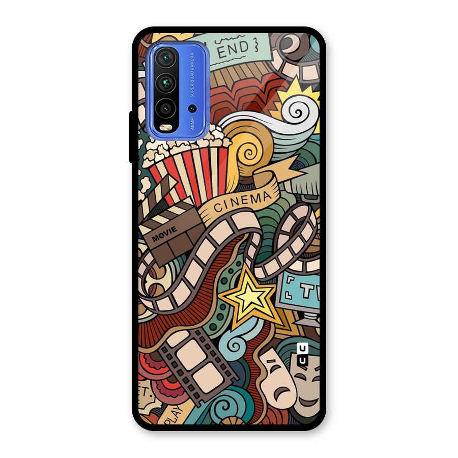 Cinematic Design Glass Back Case for Redmi 9 Power