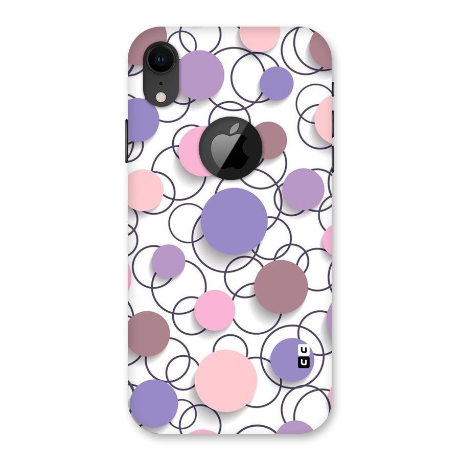 Circles And More Back Case for iPhone XR Logo Cut