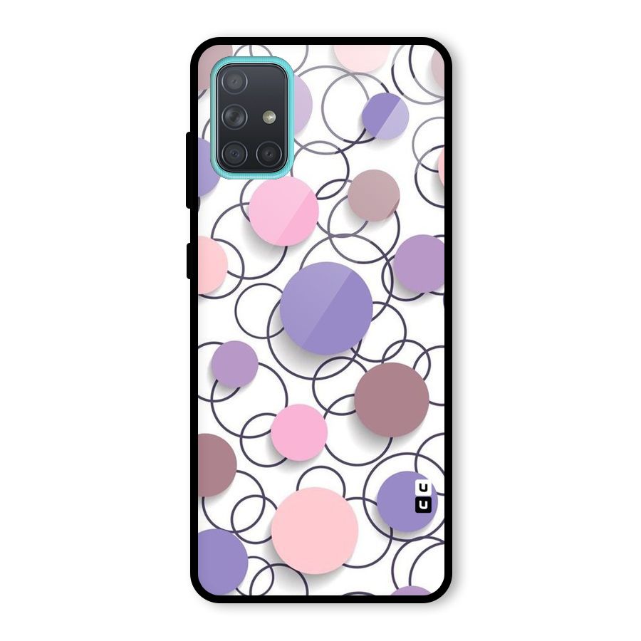 Circles And More Glass Back Case for Galaxy A71