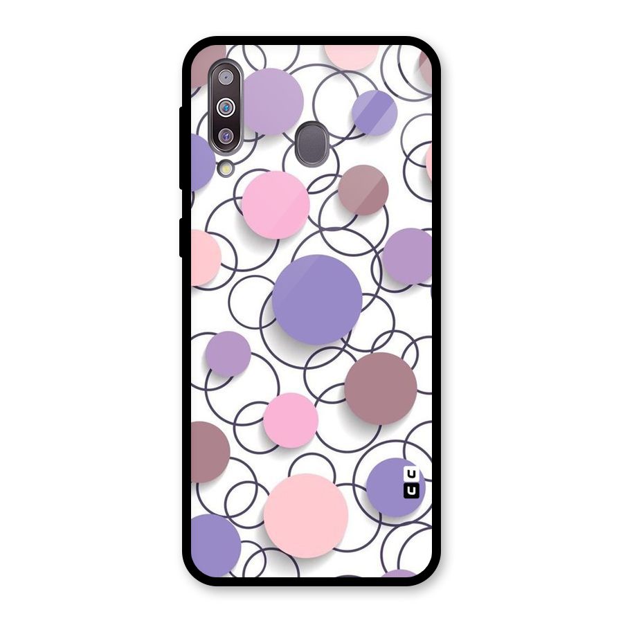 Circles And More Glass Back Case for Galaxy M30