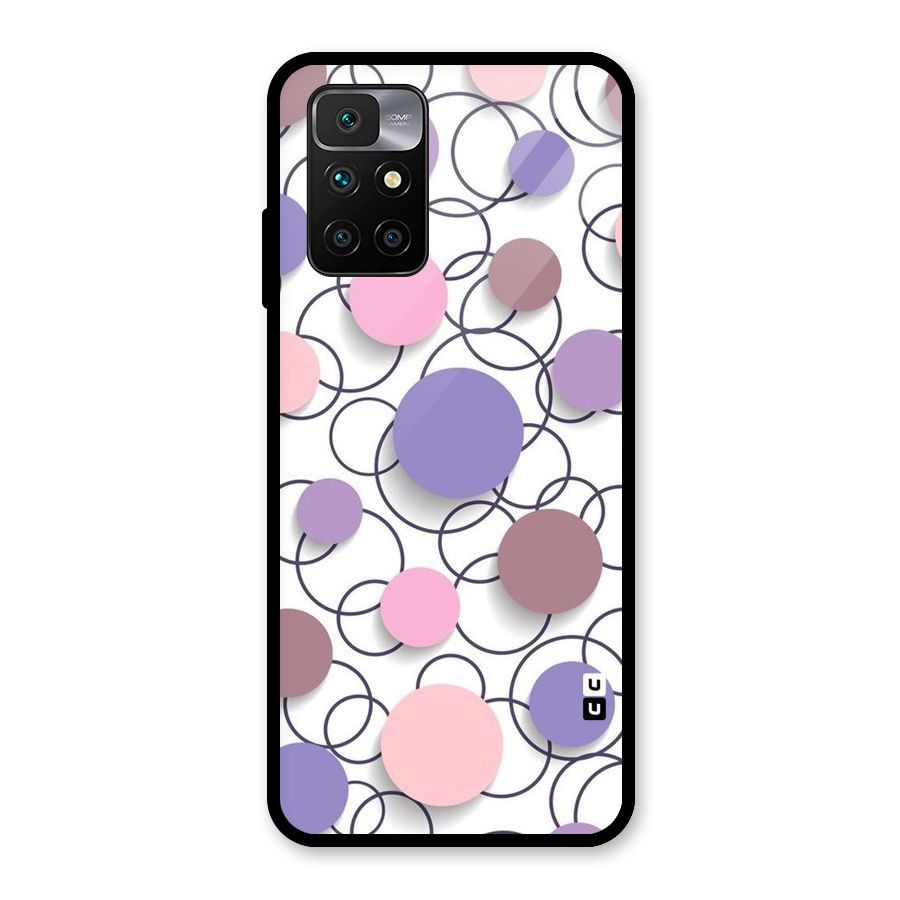 Circles And More Glass Back Case for Redmi 10 Prime
