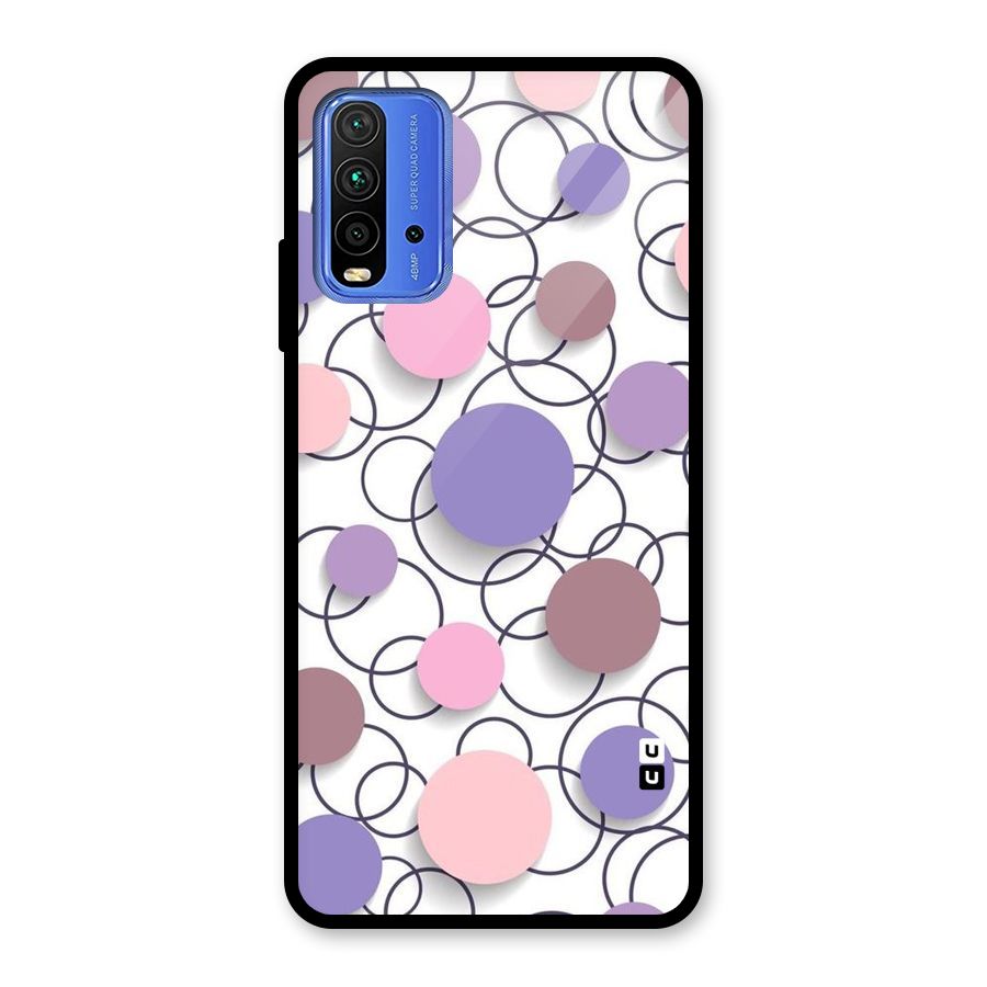 Circles And More Glass Back Case for Redmi 9 Power