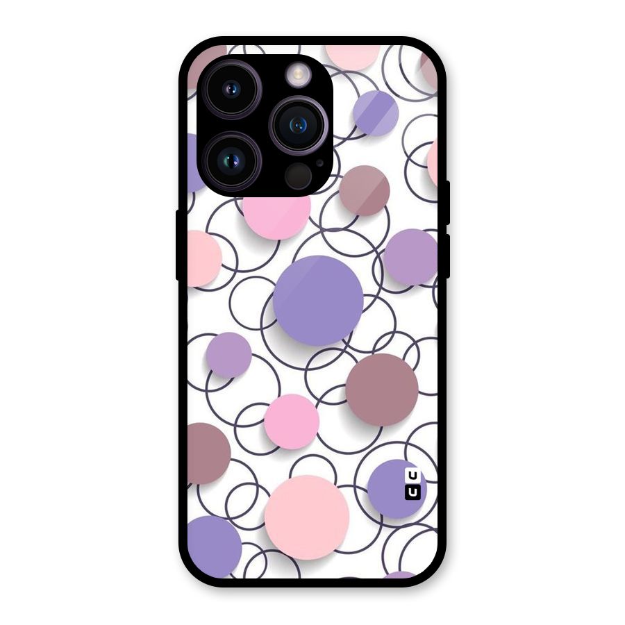 Circles And More Glass Back Case for iPhone 14 Pro