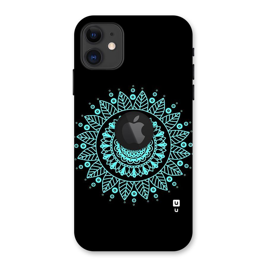 Circles Pattern Art Back Case for iPhone 11 Logo Cut