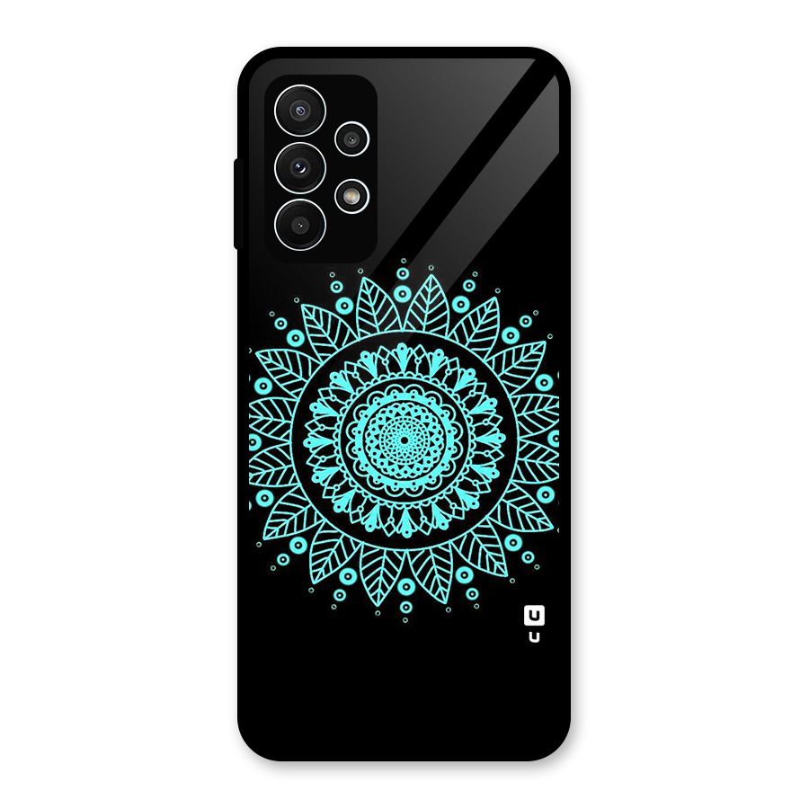 Circles Pattern Art Glass Back Case for Galaxy A23
