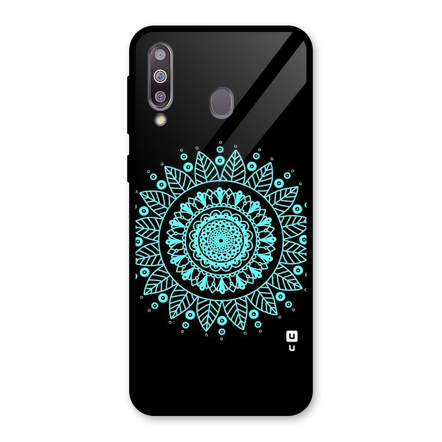 Circles Pattern Art Glass Back Case for Galaxy M30