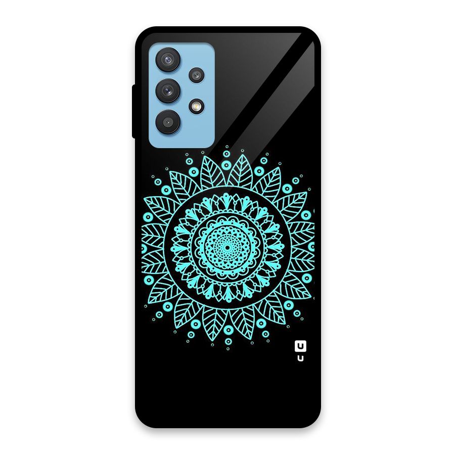 Circles Pattern Art Glass Back Case for Galaxy M32 5G