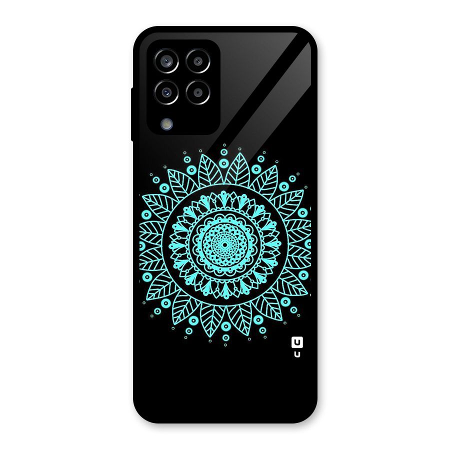 Circles Pattern Art Glass Back Case for Galaxy M33