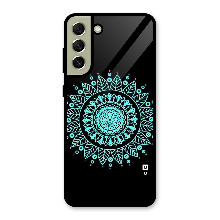 Circles Pattern Art Glass Back Case for Galaxy S21 FE 5G