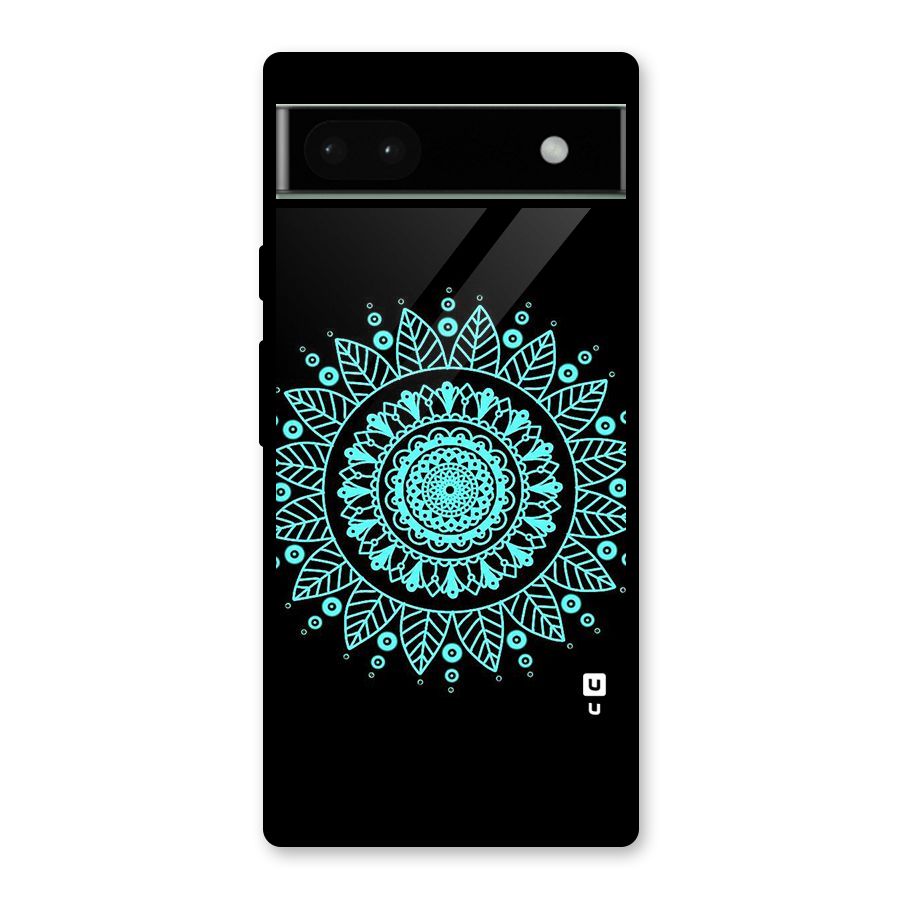 Circles Pattern Art Glass Back Case for Google Pixel 6a