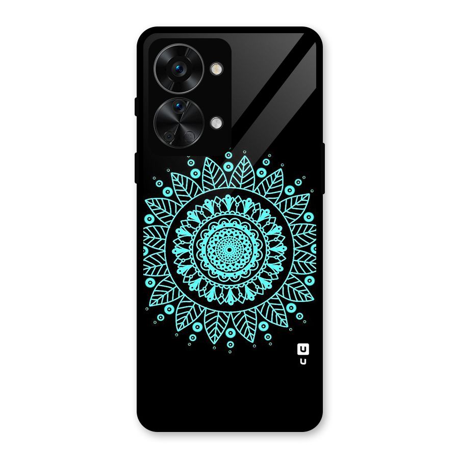 Circles Pattern Art Glass Back Case for OnePlus Nord 2T