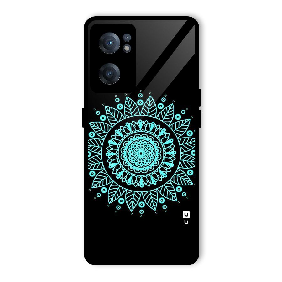Circles Pattern Art Glass Back Case for OnePlus Nord CE 2 5G