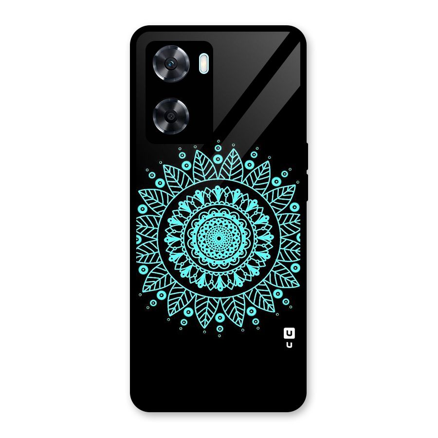 Circles Pattern Art Glass Back Case for Oppo A77