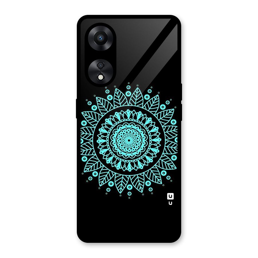 Circles Pattern Art Glass Back Case for Oppo A78