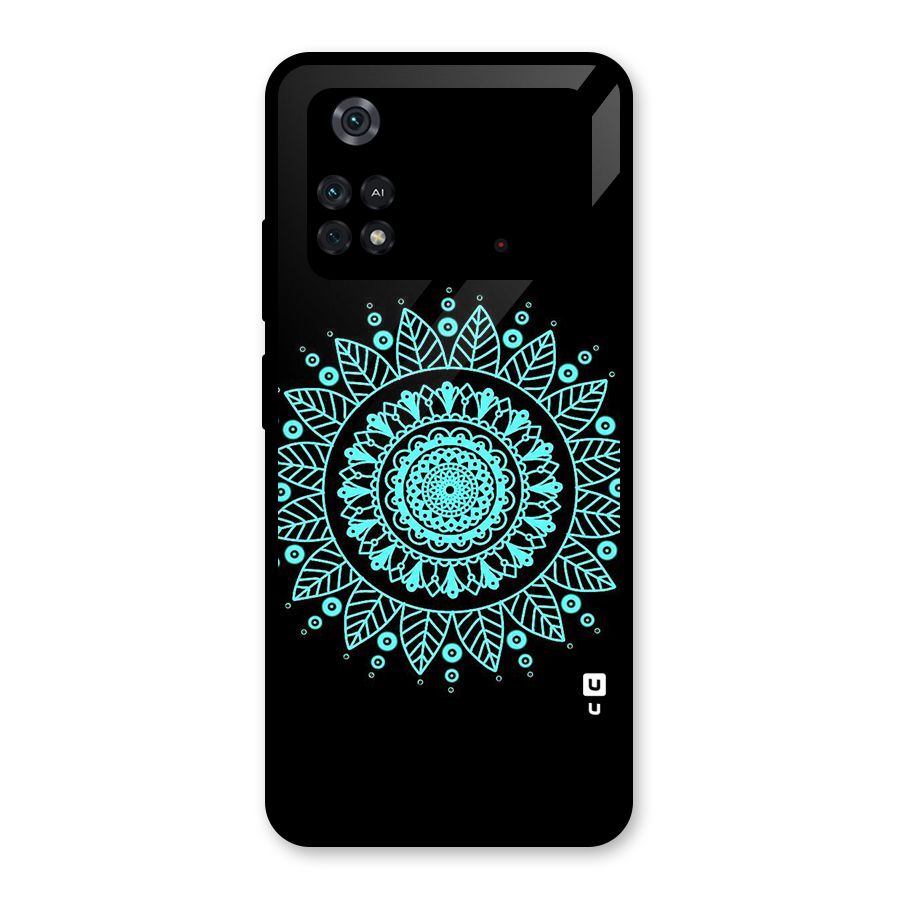 Circles Pattern Art Glass Back Case for Poco M4 Pro 4G