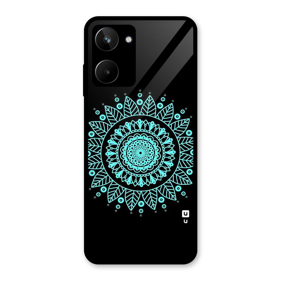 Circles Pattern Art Glass Back Case for Realme 10