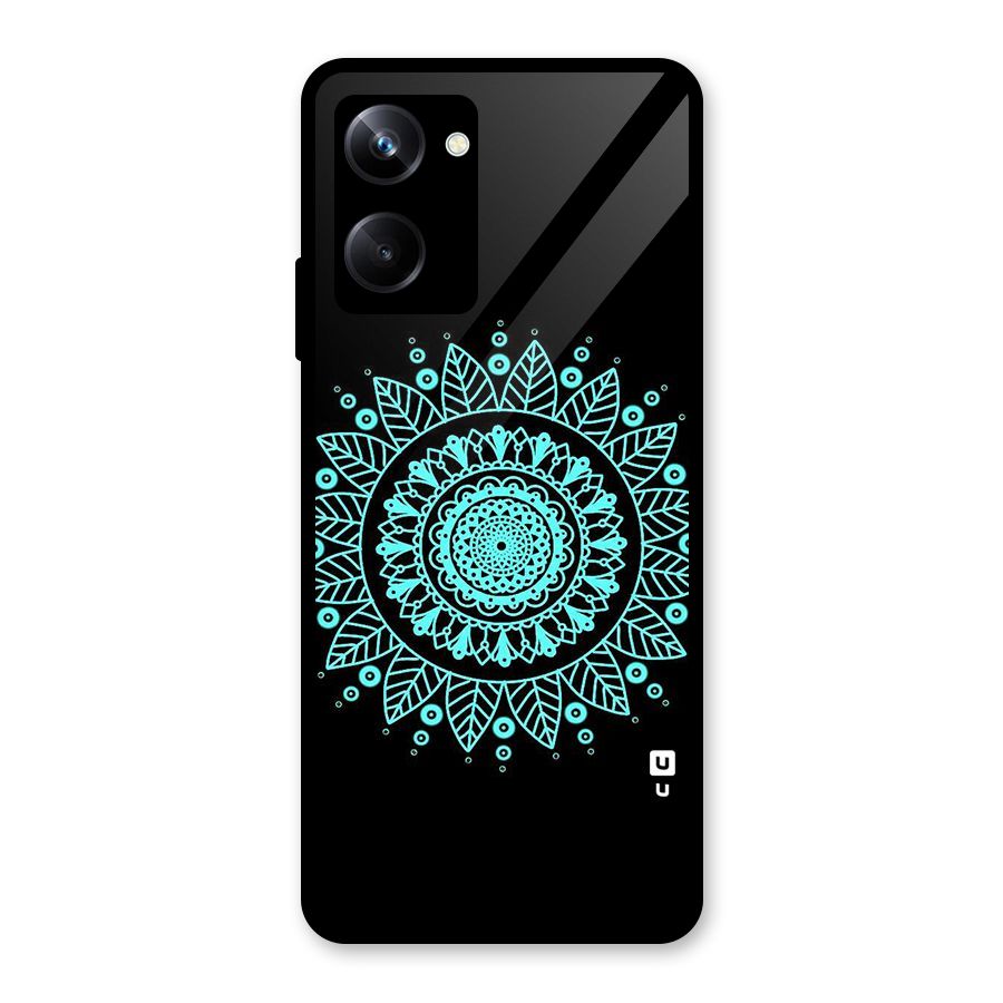 Circles Pattern Art Glass Back Case for Realme 10 Pro