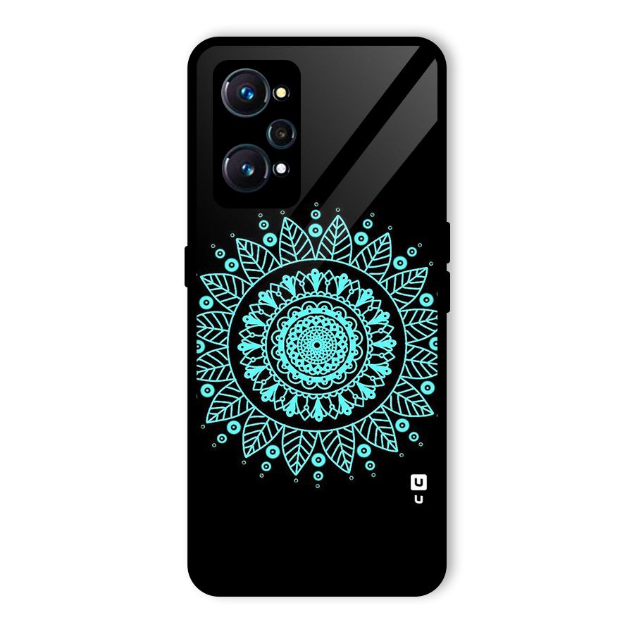 Circles Pattern Art Glass Back Case for Realme GT 2