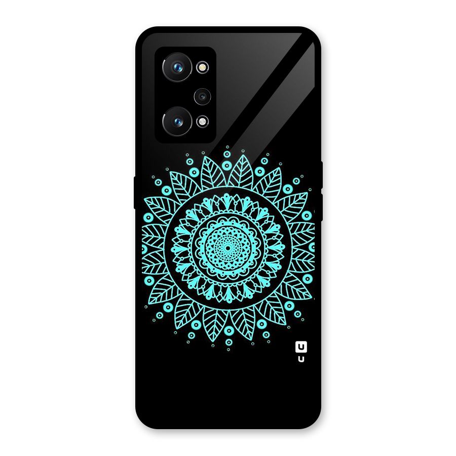Circles Pattern Art Glass Back Case for Realme GT Neo 3T
