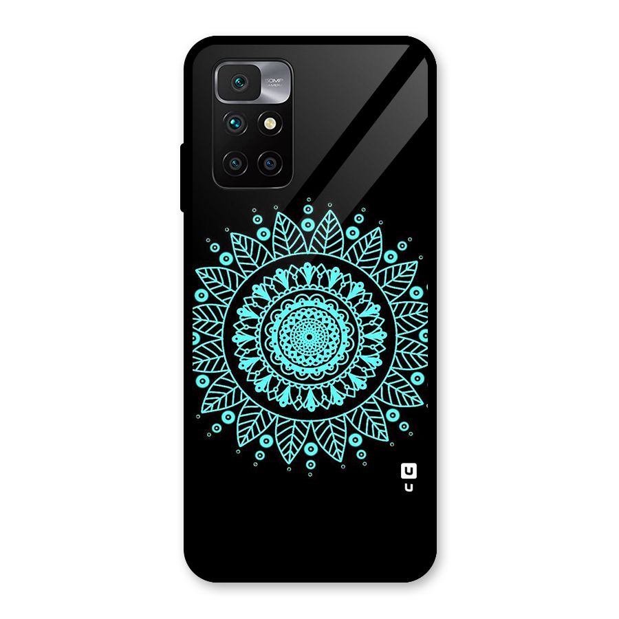 Circles Pattern Art Glass Back Case for Redmi 10 Prime