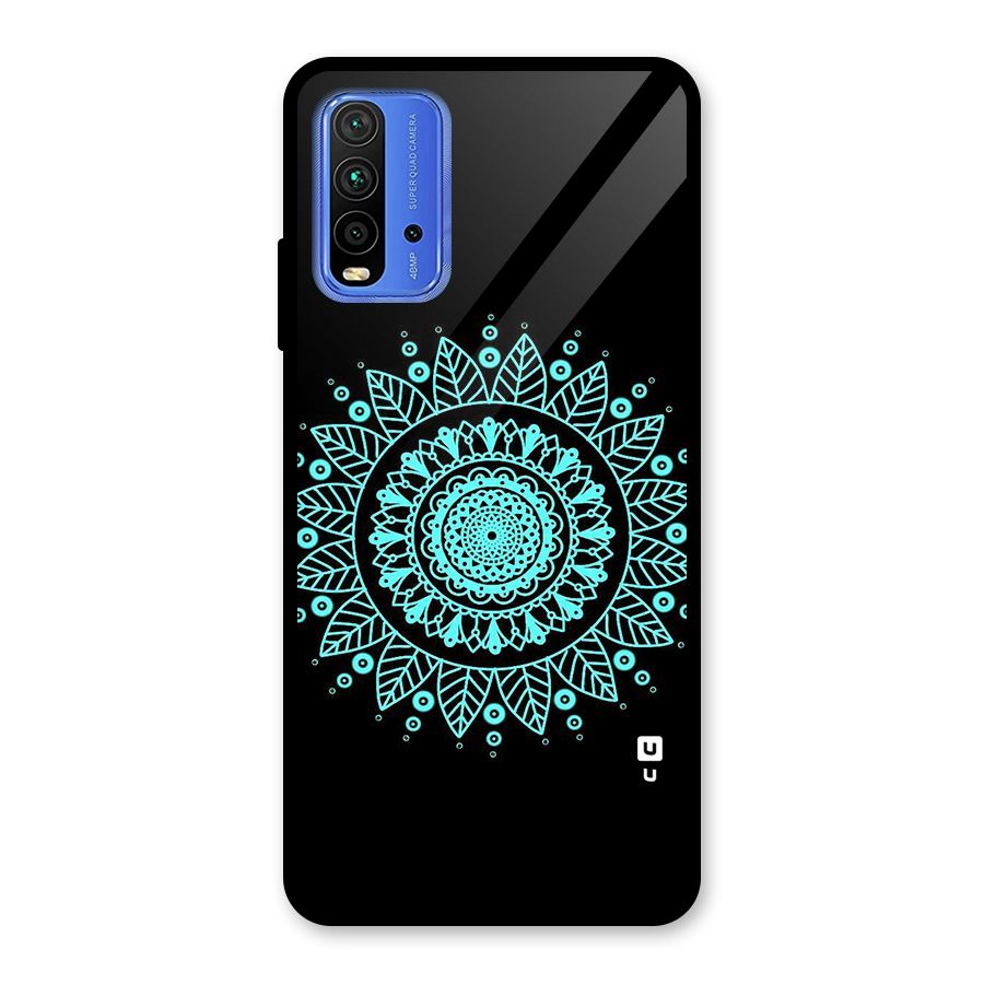 Circles Pattern Art Glass Back Case for Redmi 9 Power