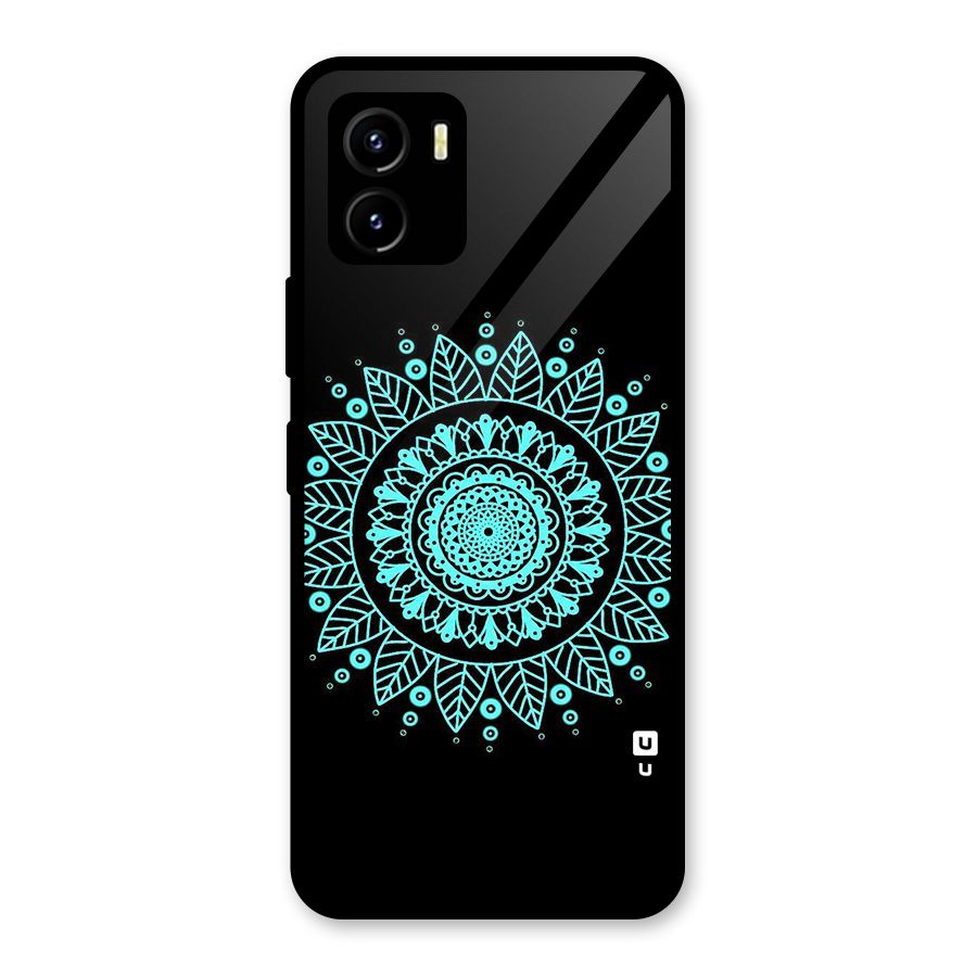Circles Pattern Art Glass Back Case for Vivo Y15s