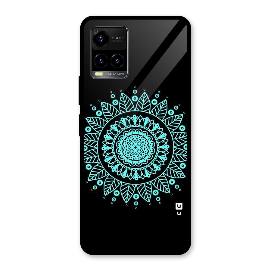 Circles Pattern Art Glass Back Case for Vivo Y21A