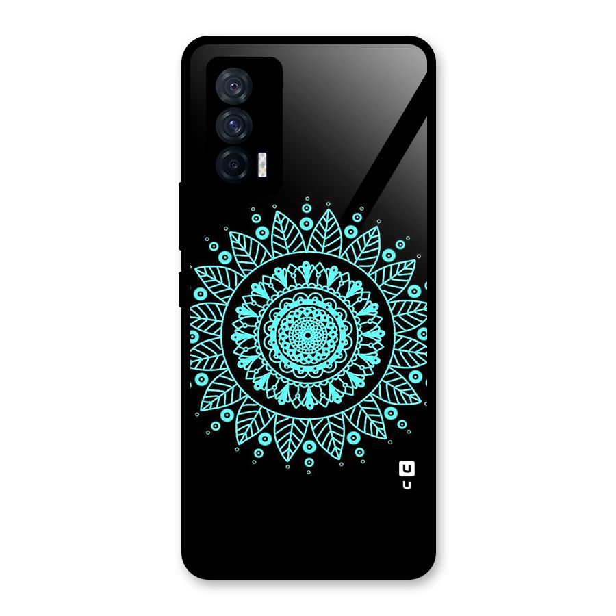 Circles Pattern Art Glass Back Case for Vivo iQOO 7 5G