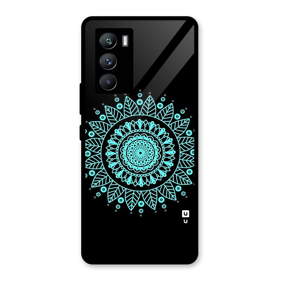 Circles Pattern Art Glass Back Case for Vivo iQOO 9 SE