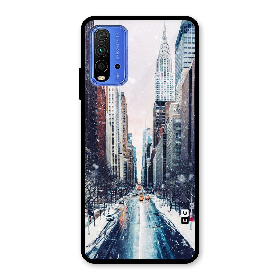 City Snow Glass Back Case for Redmi 9 Power