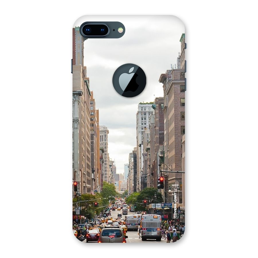 City Street View Back Case for iPhone 7 Plus Logo Cut