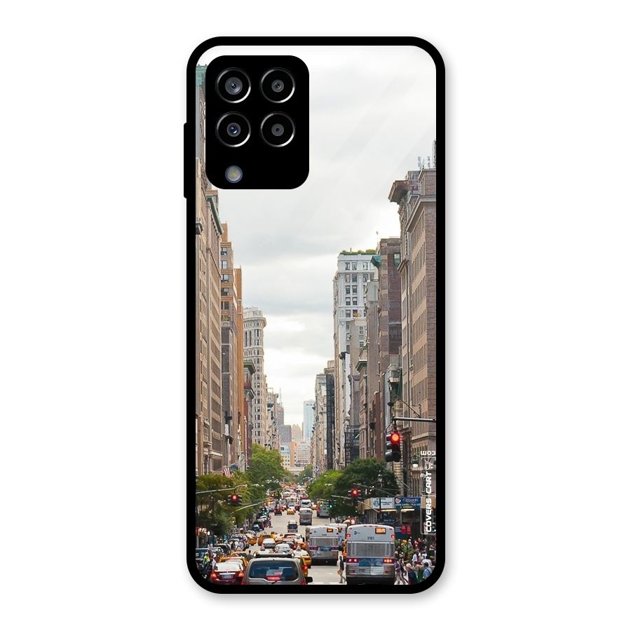 City Street View Glass Back Case for Galaxy M33