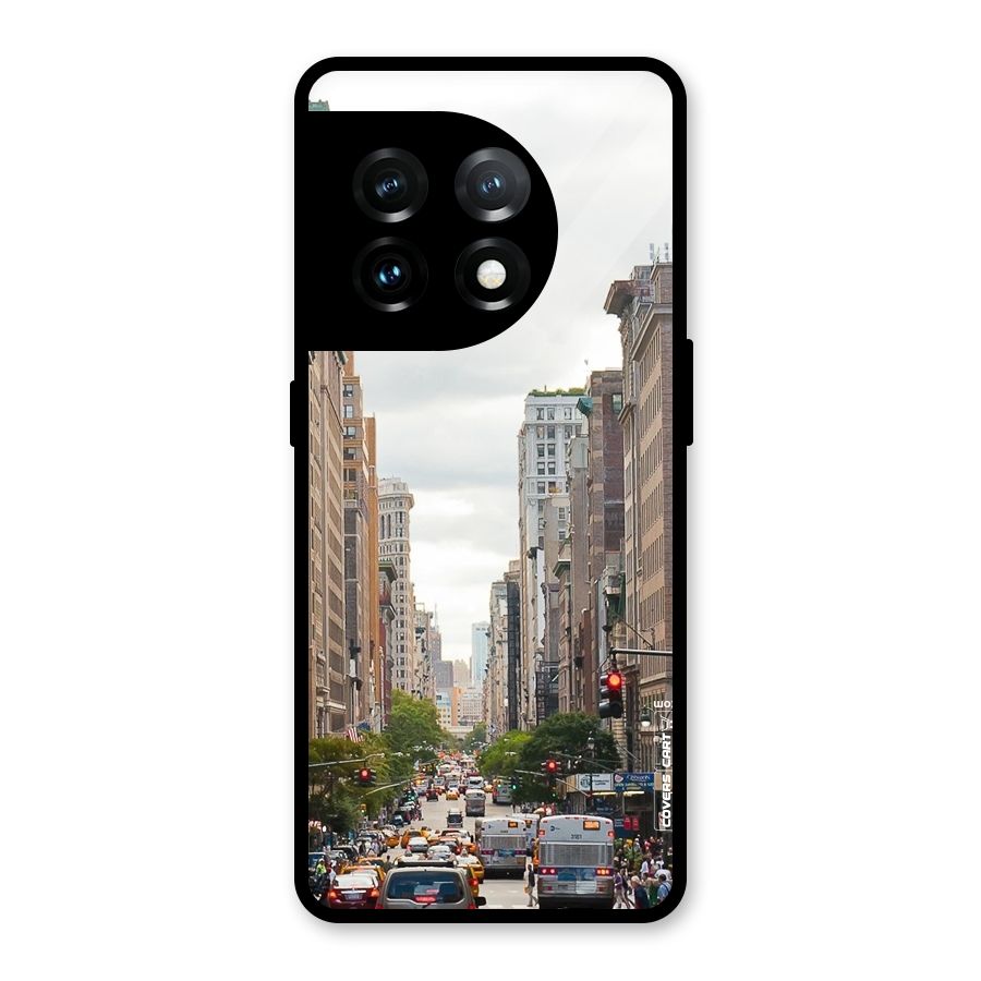 City Street View Glass Back Case for OnePlus 11