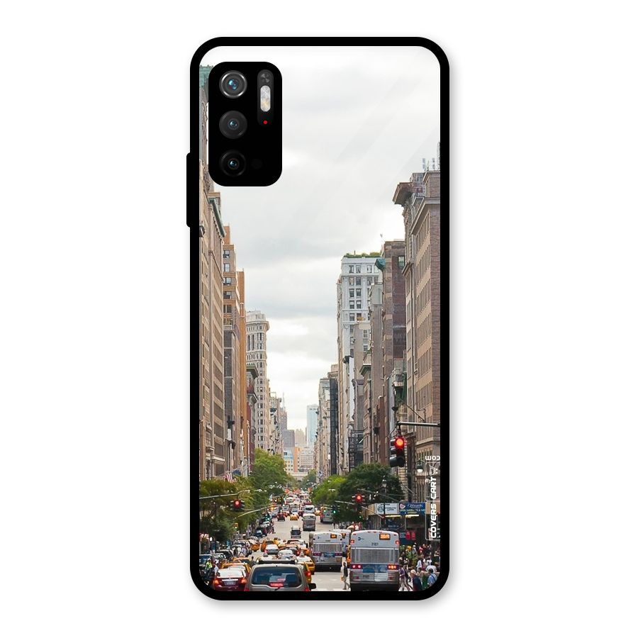 City Street View Glass Back Case for Poco M3 Pro 5G