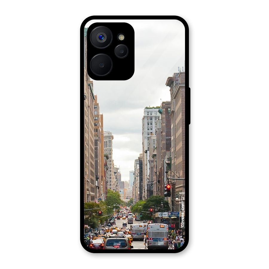 City Street View Glass Back Case for Realme 9i 5G