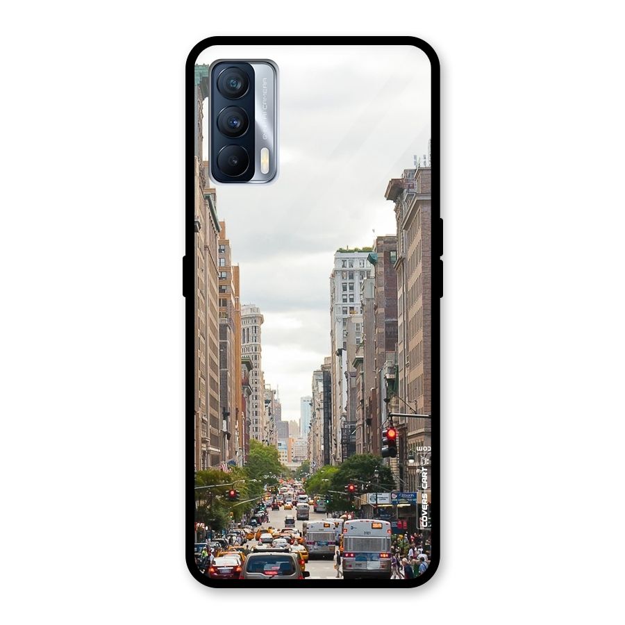 City Street View Glass Back Case for Realme X7