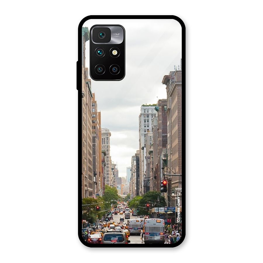 City Street View Glass Back Case for Redmi 10 Prime
