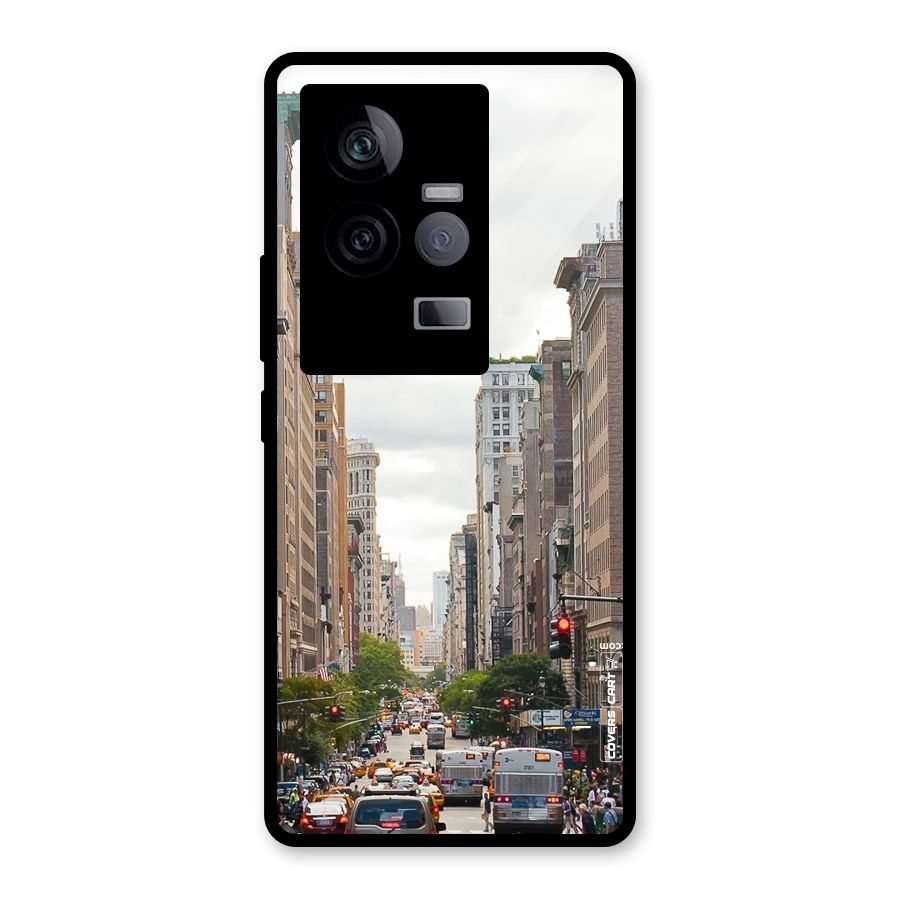 City Street View Glass Back Case for Vivo iQOO 11 5G