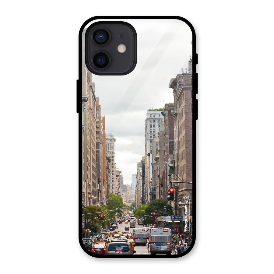 City Street View Glass Back Case for iPhone 12