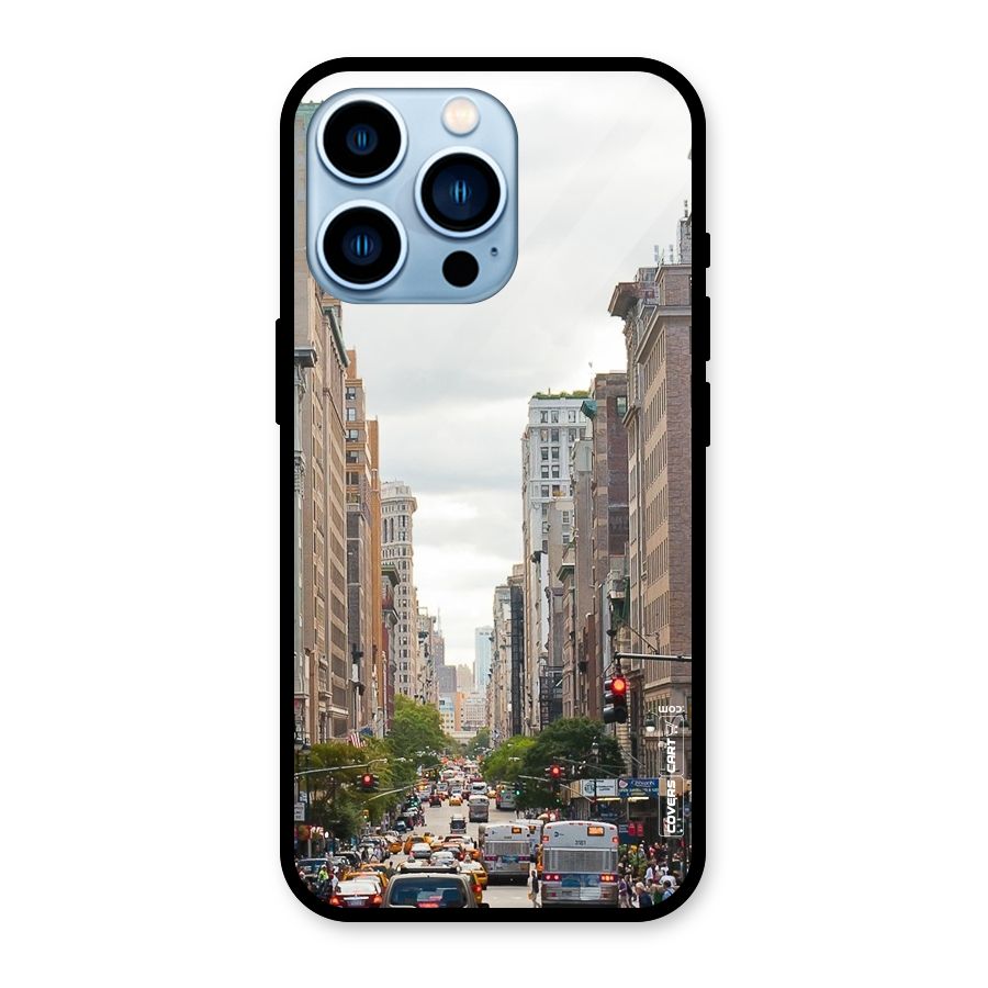 City Street View Glass Back Case for iPhone 13 Pro