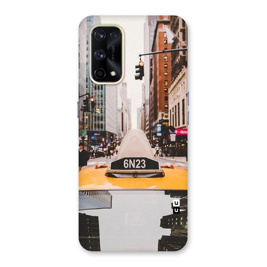 City Taxi Glass Back Case for Realme X7 Pro