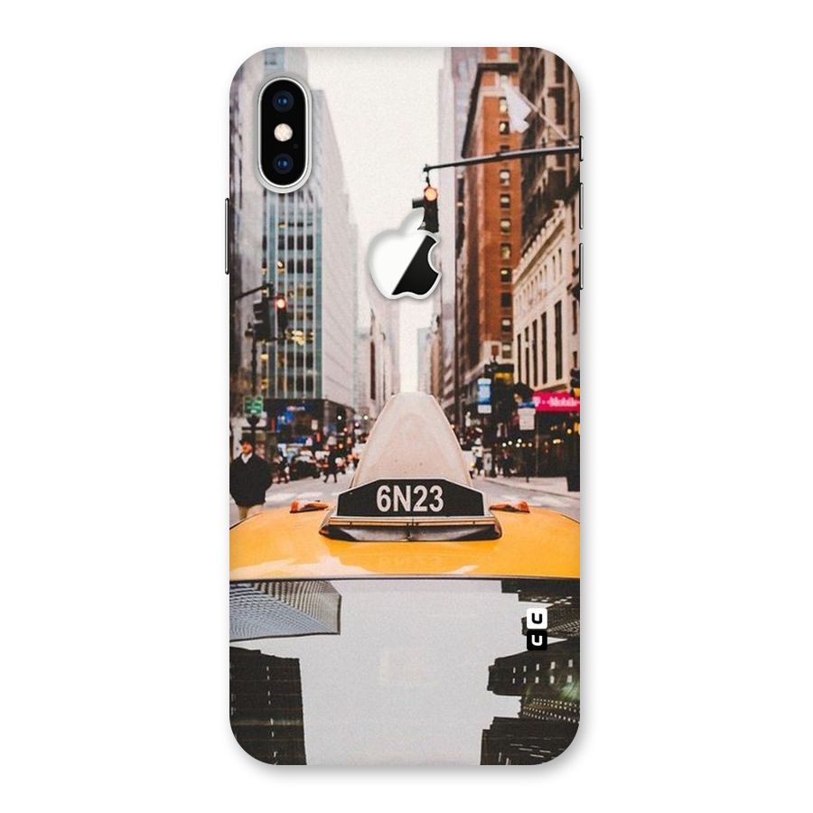 City Taxi Back Case for iPhone XS Max Apple Cut