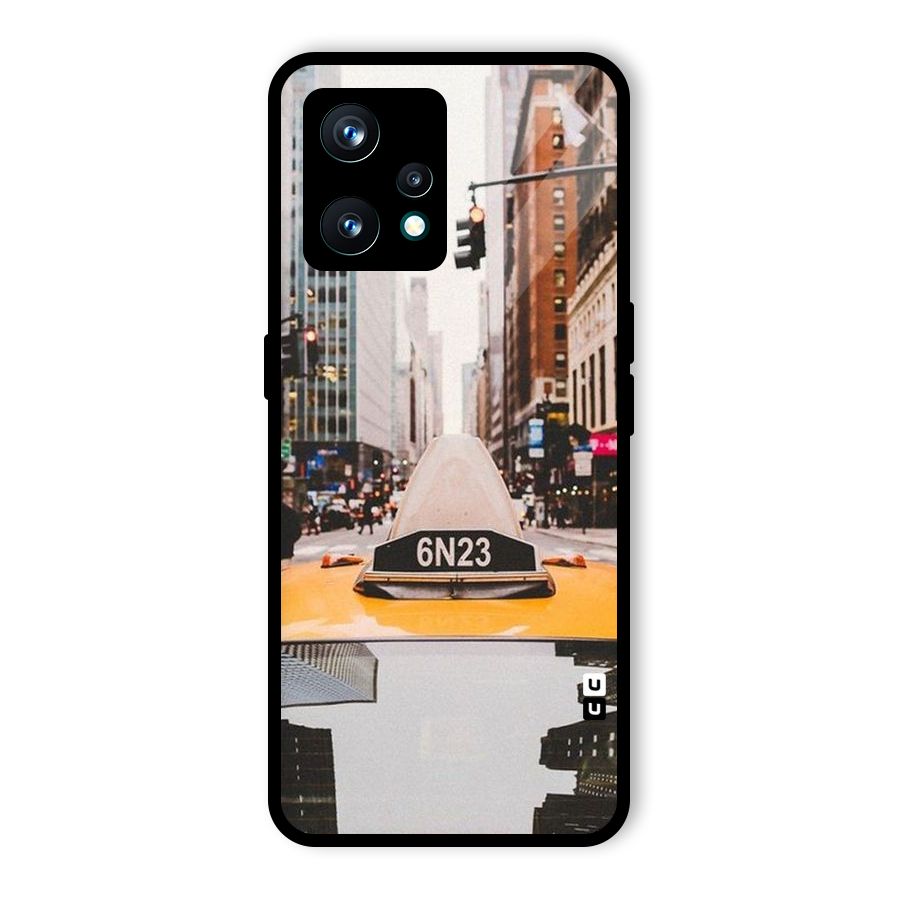 City Taxi Glass Back Case for Realme 9 Pro Plus 5G