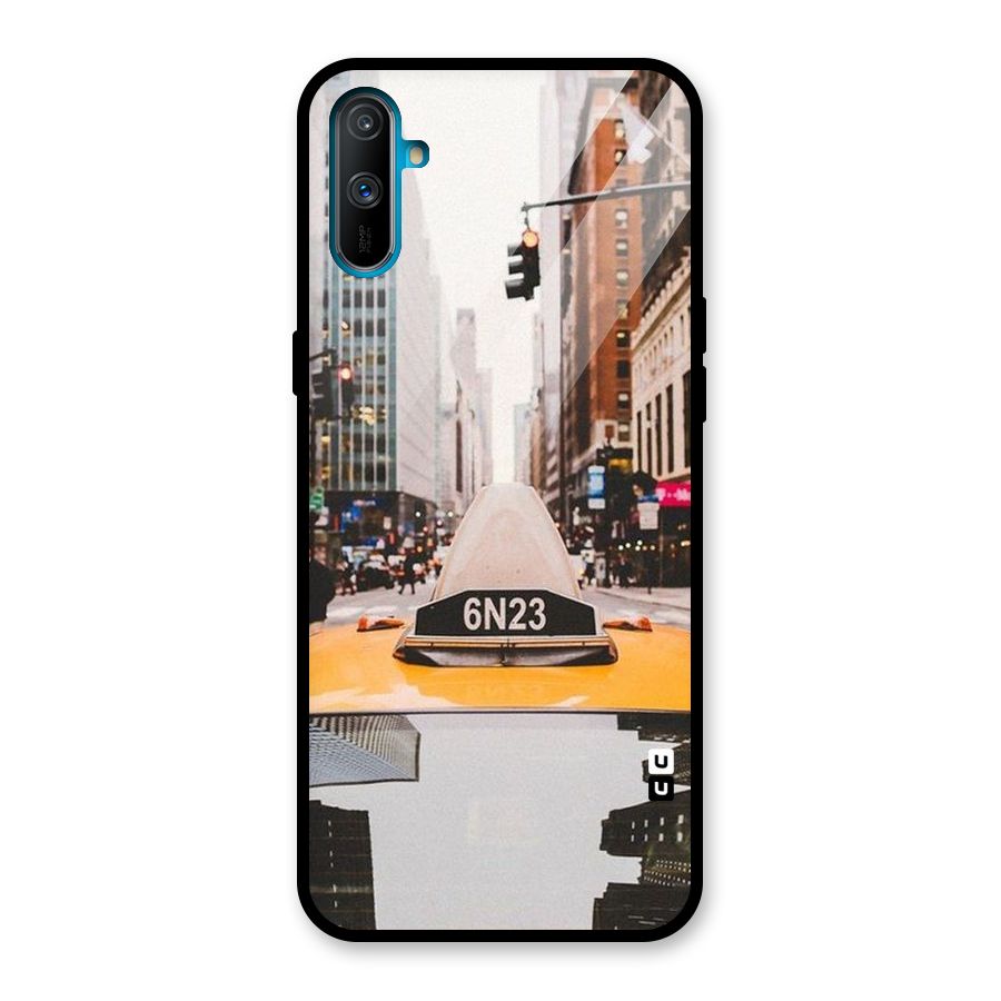 City Taxi Glass Back Case for Realme C3