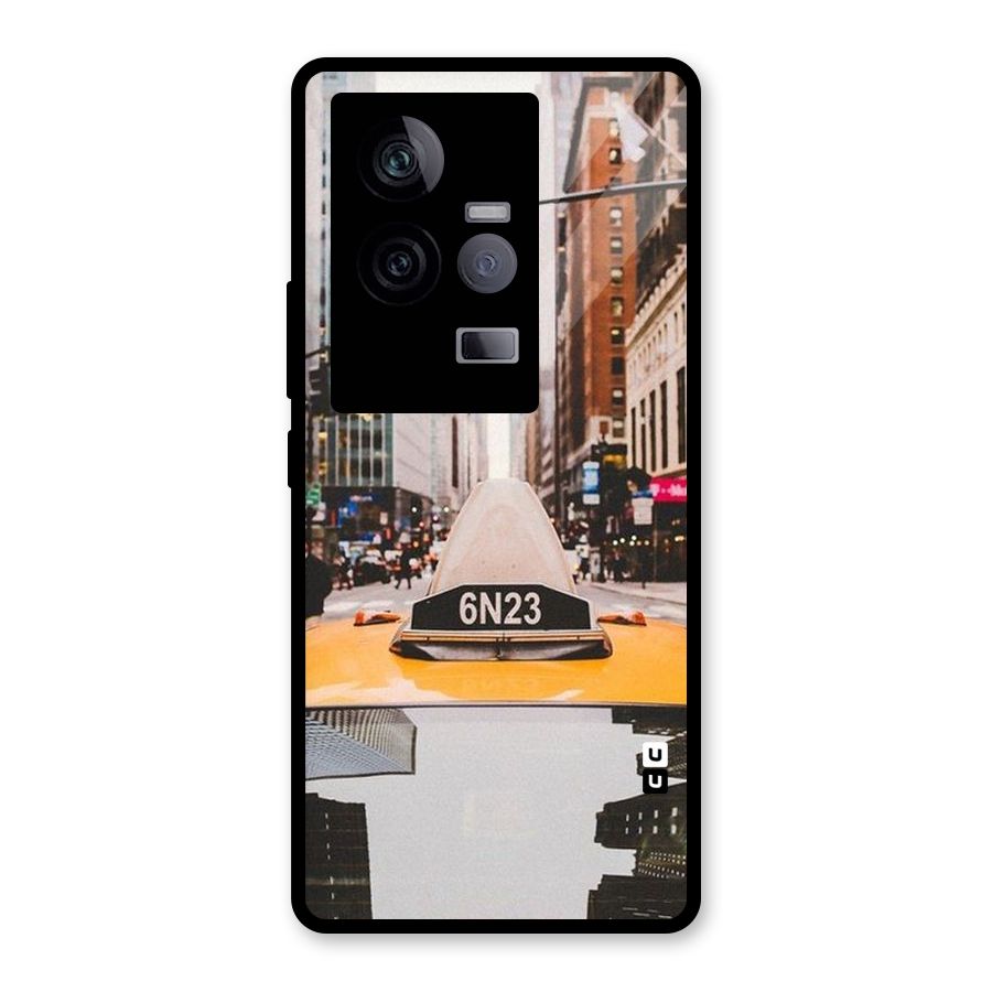 City Taxi Glass Back Case for Vivo iQOO 11 5G