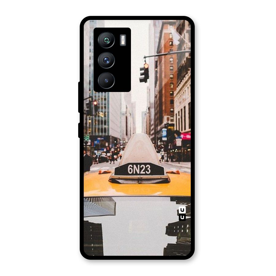 City Taxi Glass Back Case for Vivo iQOO 9 SE
